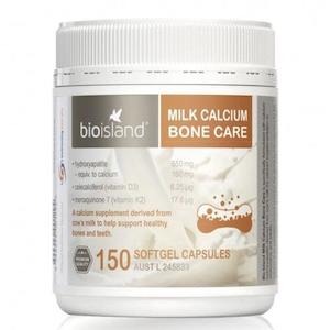 Bio Island Milk Calcium Bone Care 150 Softgel Capsules