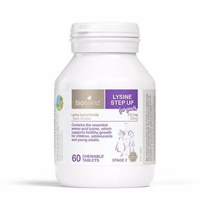 Bio Island Lysine Step Up For Youth Stage 2 60 Chewable Tablets