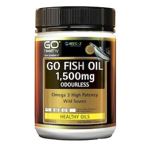 Artificialflavourfree: GO Healthy Go Fish Oil 1500mg Odourless 210 Capsules