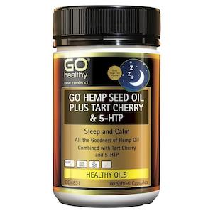 GO Healthy Go Hemp Seed Oil Plus Tart Cherry & 5-HTP 100 Softgels