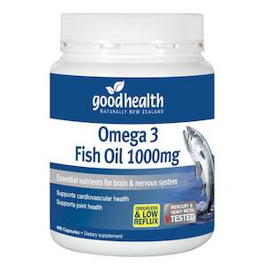 Omegaoils: Good Health Omega3 Fish Oil 1000mg 400 Capsules