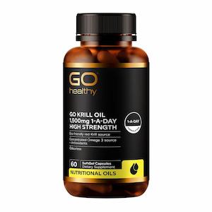 GO Healthy Go Krill Oil 1,500mg 60 Softgels