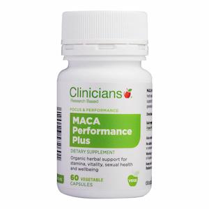 Dairyfree: Clinicians Maca Performance Plus 60 Vege Capsules
