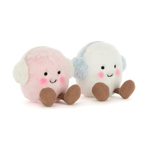 Jellycat: Jellycat Amuseables Toastie Pink and White Marshmallows