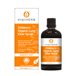 Lungsupport: Kiwiherb Children's Organic Lung Clear Syrup