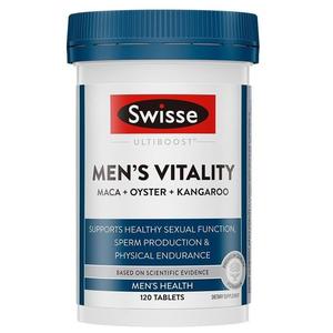 Swisse Ultiboost Mens Vitality Maca + Oyster + Kangaroo 120 Tablets