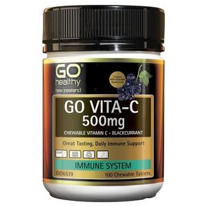 GO Healthy Go Vita-C 500mg Blackcurrant
