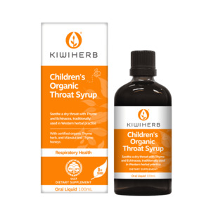 Kidsimmunity: Kiwiherb Children's Organic Throat Syrup