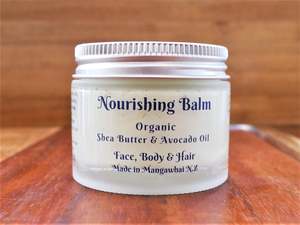Ocean Gypsy Nourishing Balm 3:1 Face, Body & Hair, leaves your skin soft & hydrated.