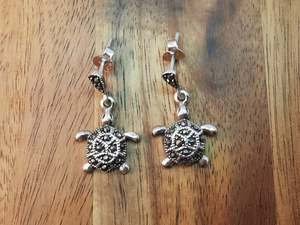 Full Jewellery Range: Turtle Marcasite Earrings