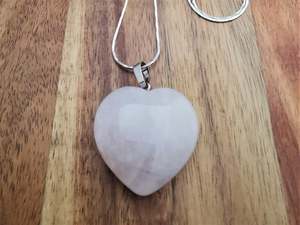Full Jewellery Range: Rose Quartz Heart Necklace