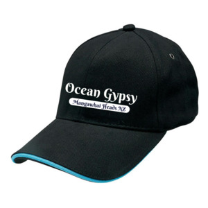 Ocean Gypsy Black Cap with Mangawhai Heads NZ