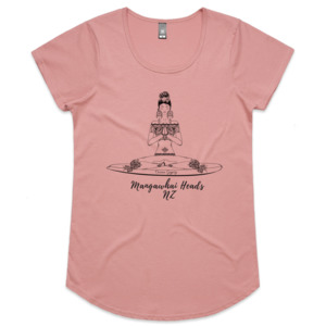 Ocean Gypsy Clothing: Boho Surfer Tee in Dusky Pink
