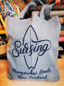 'SALE' Blue Surfing Beach Tote