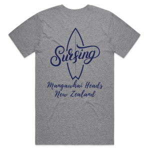 Ocean Gypsy Clothing: Ride the Wave Men's Surfing Organic Tee in Grey