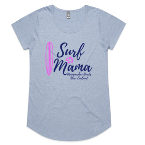 Surf Mama Dusky Blue Women's Tee