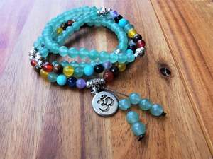 Ocean Gypsy Fashion Jewellery: Aventurine Chakra Mala Beads