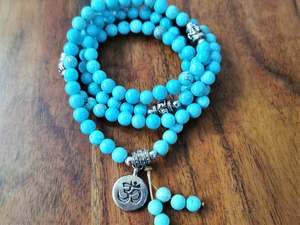Ocean Gypsy Fashion Jewellery: Turquoise Howlite Mala Beads