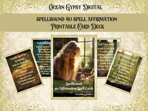 Spellbound 40 Spell Affirmation Printable Card Deck with Magical Spells To Creat&hellip;