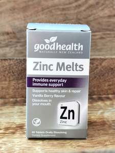 Womens Wellbeing: Zinc Melts by Good Health 60 Tablets