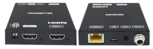 HDMI over Cat 5/6 Extenders: HDMI2.0 70M 4K 18G Extender With Loop Out, Support HDR10, Dual POC, SPDIF, Audio Extraction.