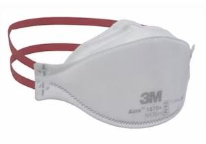 Personal protection: N95 Particulate Respirator Mask 3M Aura 1870+ BX/20