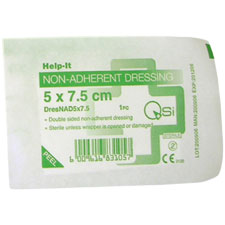 First Aid Supplies: Non-Adherent Dressing 7.5cm x 5cm