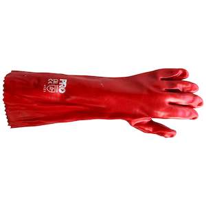 Safety Gloves - PVC (Red) 45 cm