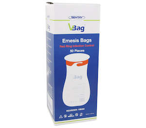 Sea Sickness: Vomit / Emesis Bags Pack 50