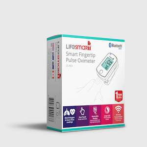 Health Diagnostic Wellbeing Medical Equipment: Lifesmart Bluetooth Pulse Oximeter- Black