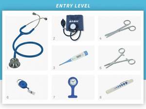Health Diagnostic Wellbeing Medical Equipment: Entry Level Nurses Kit Navy Blue
