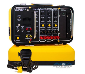 Electronics: Amron 2830A-11 Three-Diver Rechargeable Portable Communicator with Outdoor AC Power Module and International Locking Power Cord