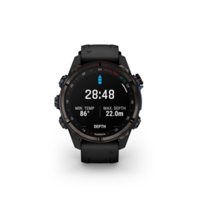 Products: GARMIN Descent Mk3i, 43mm, Carbon grey DLC titanium with black silicone band Oceans Alive