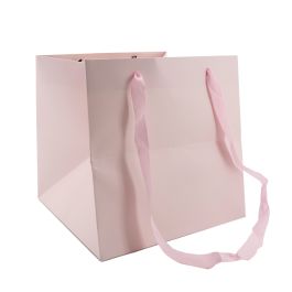 Products: Flower Carrier Bag w/Handles 25Sqx25Hcm Pk/10 - Soft Pink Oceans Floral