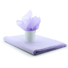 Tissue Pastel Coloured 50x75cm (17gsm) Pk/480 - Lt Purple Oceans Floral