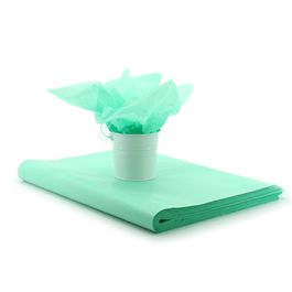 Tissue Pastel Coloured 50x75cm (17gsm) Pk/480 - Mint Oceans Floral