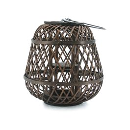Products: Bamboo Orion Lantern w/Rope Handle 14TDx31Hcm - Dark Brown Oceans Floral