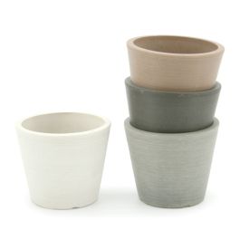 Stonefusion Squat Cone Pot Mini 10Diax8.2Hcm Oceans Floral