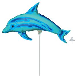 Mini Shape Ocean Dolphin - Blue Oceans Floral