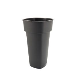 Products: Plastic Flower Square Bucket 20TWx11.5BWx34Hcm - Black Oceans Floral