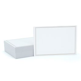 Products: Border Design Florist Card 9.5Wx6.6Hcm Pk/100 - Gold Oceans Floral