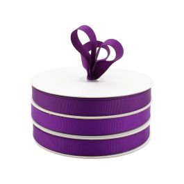 Grosgrain Plain Ribbon Woven Edge 15mmx50m - Violet Oceans Floral