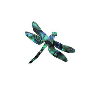 Products: GLOSS PAUA VENEER SHAPE - DRAGONFLY