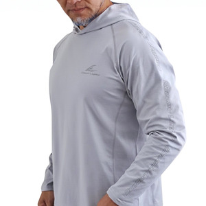 Lightweight Hoodie UPF50 - Light Grey Oceans Legacy New Zealand