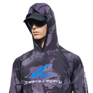 Products: OL Quick Dry Hoodie Black Camo Oceans Legacy New Zealand