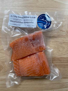 Salmon Nz: Salmon Portions 120g x Two Pack