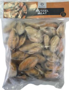 Shellfish Nz: Blanched Mussel Meat 60/80 - 1KG