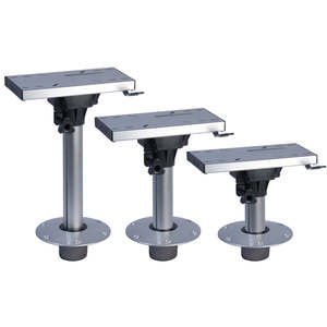 Pedestals: Fixed Socket Pedestal with Slider - Flat Base