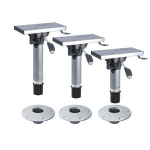 Waverider Socket Pedestal with Slider - Flat Base