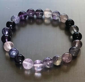 Bracelets Beads: Fluorite bracelet 8mm
